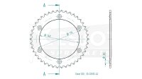 ESJOT Kettenrad "32012" 520, Stahl, schw 42...