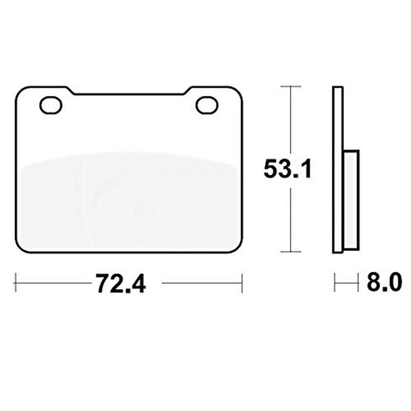 TRW Bremsbelag "MCB 849" Satz Typ SRM Sinter