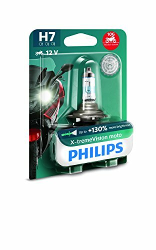 Scheinwerferlampe H7 Halogen, Sockel PX2 PHILIPS "X-treme Vision Moto", 12 V 55 W, SB-verpackt + 130 % Helligkeit