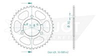 ESJOT Kettenrad "13001" 420, Stahl, schw 45...