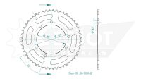 ESJOT Kettenrad "13030" 420, Stahl, schw 62...