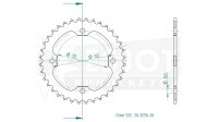 ESJOT Kettenrad "32116" 520, Stahl, schw 36...