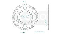 ESJOT Kettenrad "29037" 525, Stahl 43 Zähne