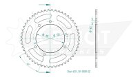 ESJOT Kettenrad "13030" 420, Stahl, schw 53...