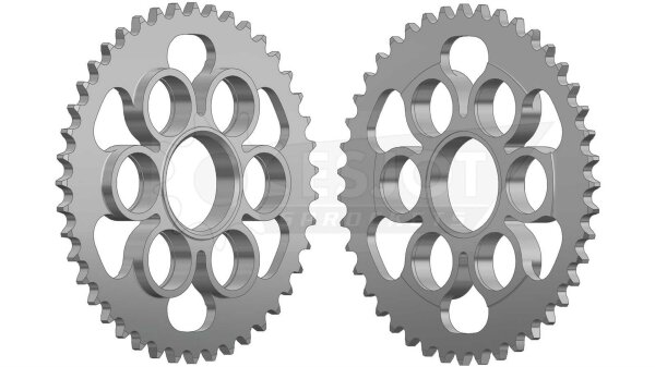 ESJOT Kettenrad "29039" 525, Stahl, silb 43 Zähne