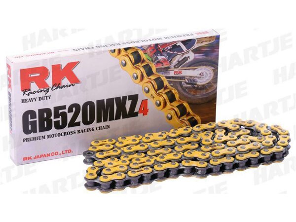 RK Kette "520MXZ4" 5/8 x 1/4, MX-Racing Kette, Zug 116 Glieder, g