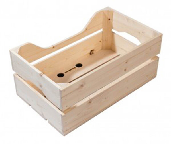 holzbox racktime woodpacker natur, 49x24,1x29,5cm, 25ltr