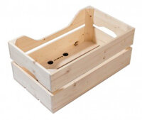 holzbox racktime woodpacker natur, 49x24,1x29,5cm, 25ltr