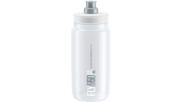 Trinkflasche Elite Fly 550 ml Klar/Grau