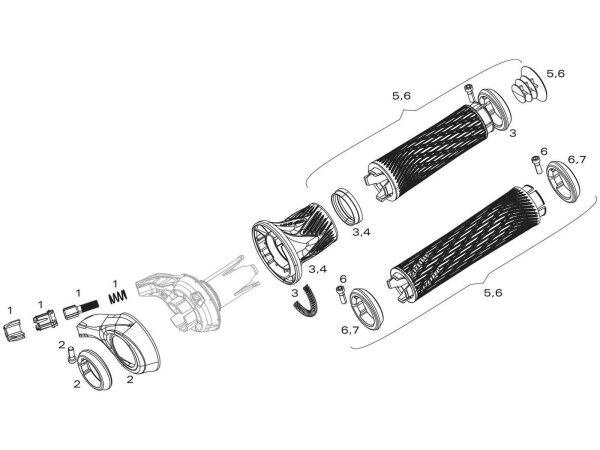 Stellschrauben Kit Schw. Grip Shift