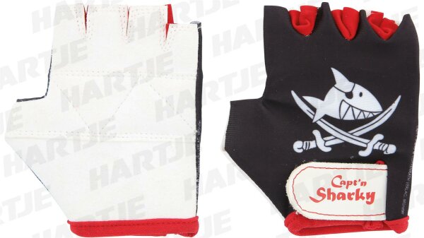 Kinderhandschuhe "Sharky Gr.3 Schwarz/Weiss/Rot