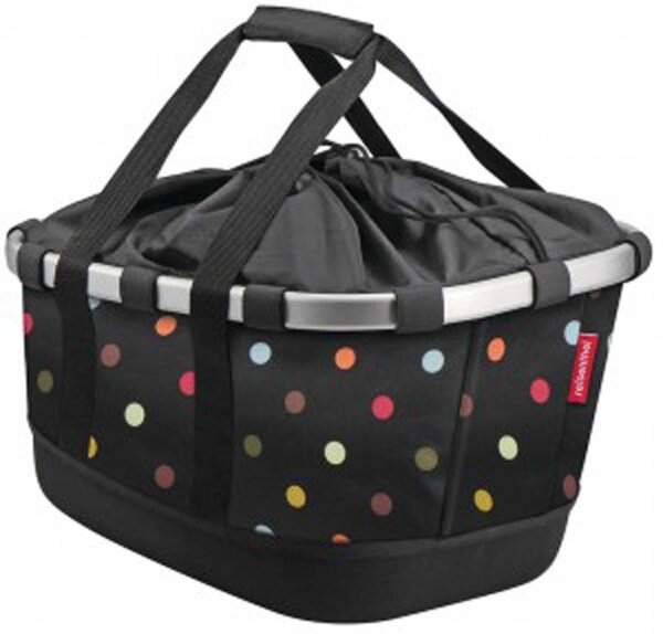 city-tasche klickfix bikebasket gt dots, 33x27x42cm, für racktime