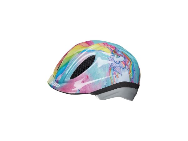 BIKE FASHION Kinderhelm "Einhorn Paradies" Raster- S, 46-51 cm