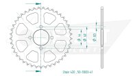 ESJOT Kettenrad "13003" 420, Stahl 48 Zähne