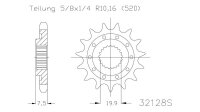 ESJOT Antriebsritzel "32128" 520, Stahl  13...