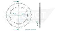 ESJOT Kettenrad "15018" 428, Stahl, schw 48...