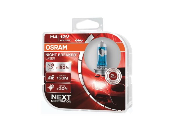 OSRAM Hauptlampe "Night Breaker Laser" H 12 V, 60/ 55 W, Paar