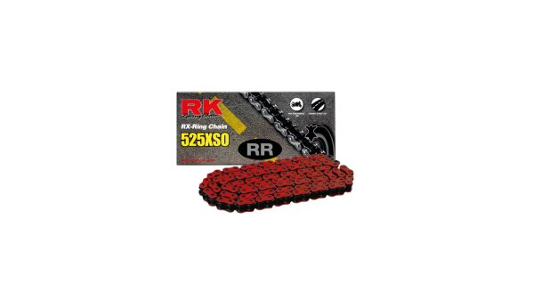 RK Kette "525XSO" 5/8 x 5/16, RX-Ring Ke 110 Glieder, rot