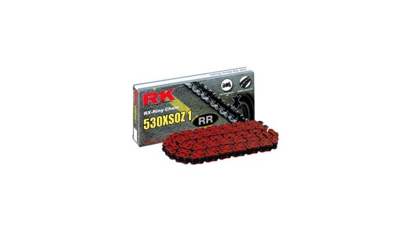 RK Kette "530XSOZ1"  5/8 x 3/8, RX-Ring  116 Glieder, rot