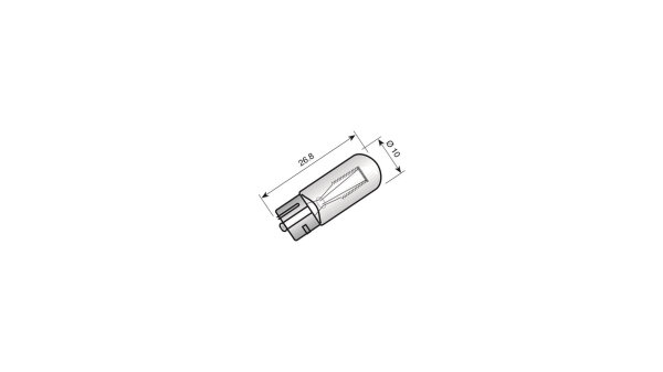 Glassockellampe Sockel W2,1 x 9,5d SPAHN, 12 V 3