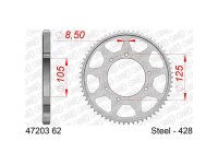 AFAM Kettenrad "47203" 428, Stahl, silbe 62...