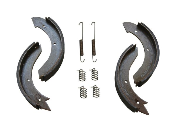 PEITZ Bremsbackensatz Bestehend aus: 2 B passend für W 234-76 und WAP W 234 RS, 230 x 40, inkl. 4 Niederhaltefedern und 2 Zugfedern lang