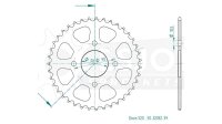 ESJOT Kettenrad "32032" 520, Stahl, schw 42...