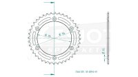 ESJOT Kettenrad "32043" 520, Stahl, schw 50...