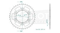 ESJOT Kettenrad "32072" 520, Stahl, schw 37...