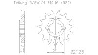 ESJOT Antriebsritzel "32126" 520, Stahl 15...