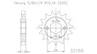 ESJOT Antriebsritzel "32166" 520, Stahl 14...