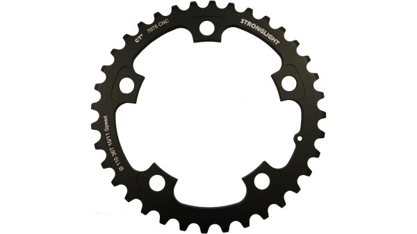 kettenblatt stronglight ultegra/e 110mm innen 36 zähne, schwarz, ct², 10-fach