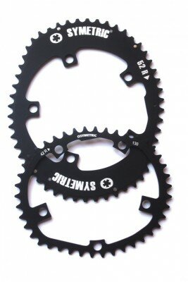 kettenblatt kit osymetric 110mm standard für rennrad 52/38 zähne schwarz