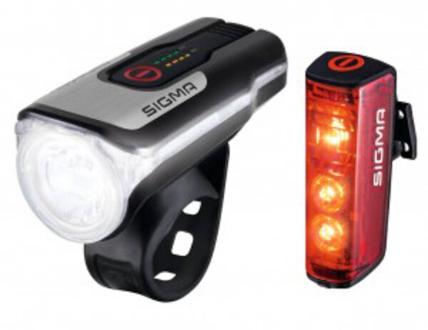 SIGMA SPORT Akku-LED-Leuchten-Set "Aura 80 USB / Blaze" SB-v