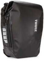 fahrradtasche thule shield pannier black  medium 17l