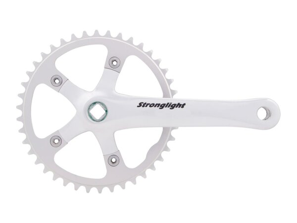 STRONGLIGHT Kettenradgarnitur "Impact" 4 silber eloxiert