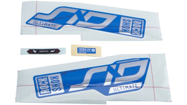 ROCKSHOX Dekorsatz Passend für Decal Kit SID Ultimate 110 - 120 mm Federweg, für blaue Tauchrohre