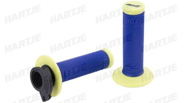 PROGRIP Griffgummi "708 SCS" Typ: Lock-On MX, 2 Ko gelb / blau