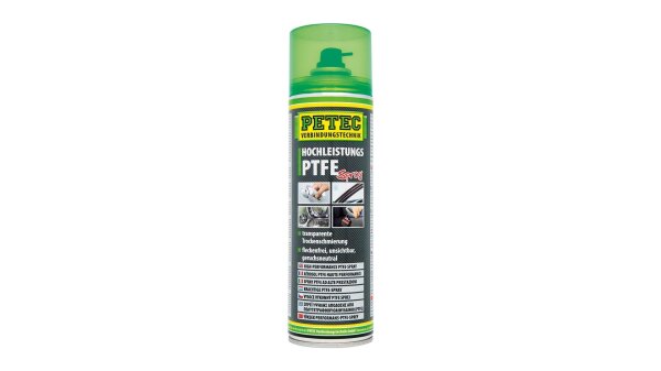 PETEC Trockenschmiermittel Teflonspray auf PTFE Ba 500 ml Spraydo