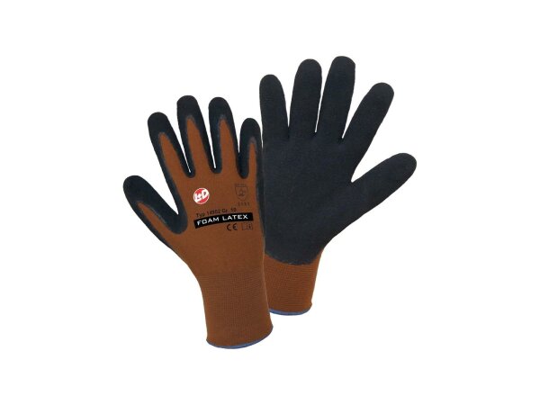 L+D Mechanikerhandschuh "Worky Foam Latex", Feinstrick, 100%