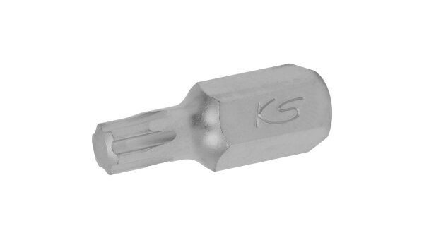 KS-TOOLS Bit "Plus", Torx, 10mm Außensechskant Antrieb, Läng