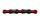 KMC Kette "DLC12" 12-fach, 1/2" x 11/128", 126 Gli schwarz / rot