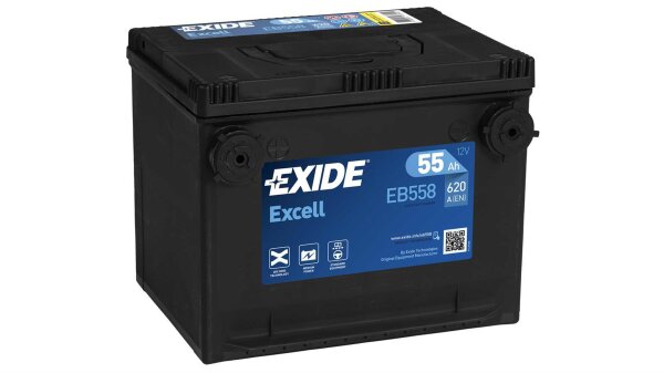 EXIDE Starterbatterie "Excell" CA-CA, Ma "EB558"