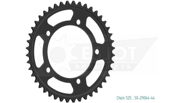 ESJOT Kettenrad "29064" 525, Stahl, schw 45 Zähne