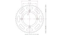 ESJOT Kettenrad "13044" 420, Aluminium 60...