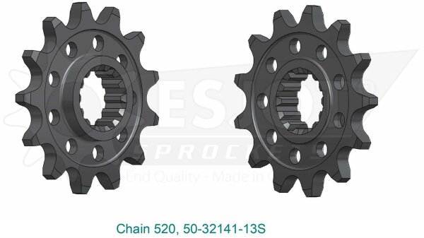 ESJOT Antriebsritzel "32141" 520, Stahl  13 Zähne
