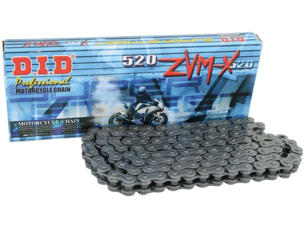 DID Kette "520ZVM-X" 5/8 x 1/4, Super Street X-Rin 120 Glieder