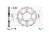 AFAM Kettenrad "12227" 428, Stahl, silbe 43...