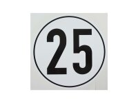 AD Hinweisschild "Witte plusguide Geschw 25 km/h