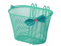 kinderkorb jasmin bow-tie, engmaschig, mint, basil, 30132